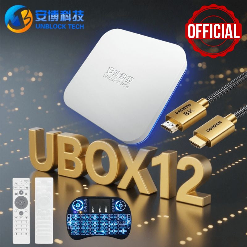 インターネットテレビ　アンドロイド TV-BOX UBOX UPRO UNBLOCK(安博科技) 公式安博盒子Unblock Tech TVボックス Ubox12-今すぐ購入でより