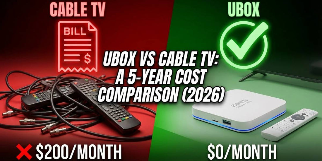 UBOXとケーブルテレビの5年間費用比較 2026年版 - コードを切って節約