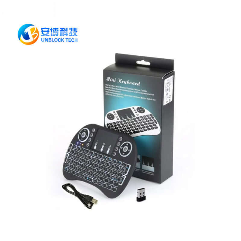 Mini i8 2.4GHz Backlit Wireless Keyboard with Touchpad Mouse — Perfect for Smart Android TV Boxes - TVBOX全球電視盒