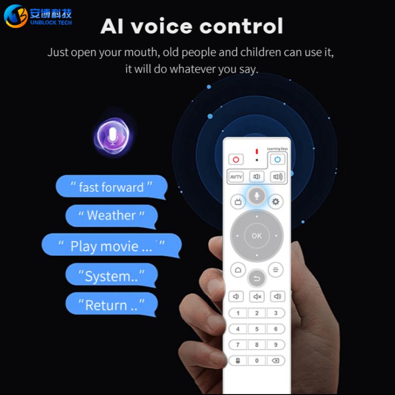 Unblock Tech UBOX12 AI voice control remote display