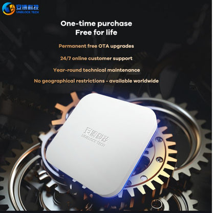 Unblock Tech tv box UBOX12 one-time purchase with lifetime free usage