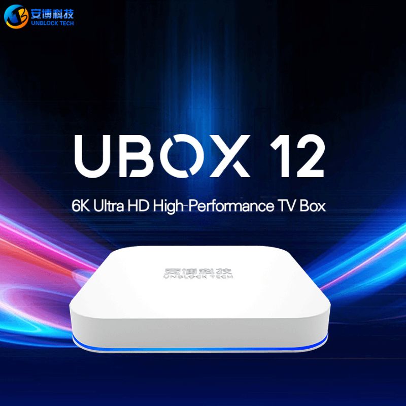 Unblock Tech UBOX12 6K HD TV box main unit display