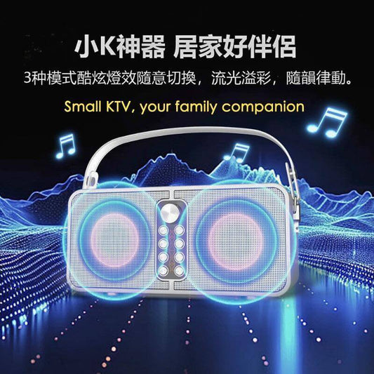 UnblockTech Small K Wireless Bluetooth karaoke speaker with dual microphones